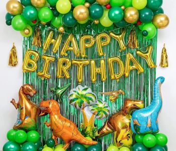 Decoracion de fiestas infantiles para niños de dinosaurios