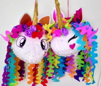 Piñatas de unicornio para niña